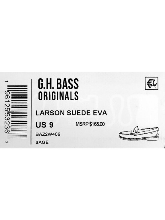G.H.BASS Originals Larson Weejuns Penny Loafer Men\'s Suede Shoes in Sage Size 9 main image 4